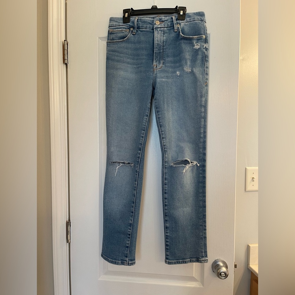 Good American straight leg jeans